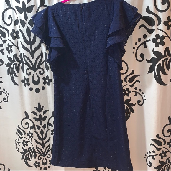 Lilly Pulitzer Kathie Dress Navy Tanzanian Clip - Picture 5 of 8